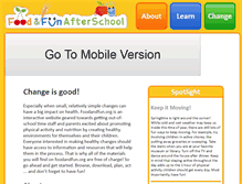 Tablet Screenshot of foodandfun.org